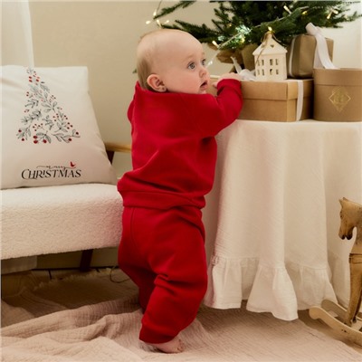 Костюм детский (свитшот, штанишки) «Крошка Я. Новогодние медвежата», рост 74-80 см