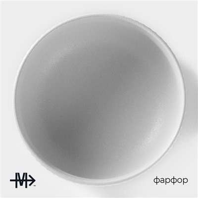 Миска фарфоровая Magistro Line, 1.3 л, d=17.5 см, белая