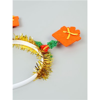 Карнавальный ободок новогодний «Подарок»