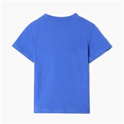 Футболка детская однотонная BONITO, синяя, рост 104 см