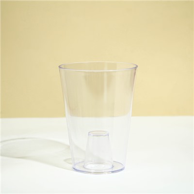 Горшок для орхидей, 1.2 л, 12.5×16.6 см, пластиковый, прозрачный