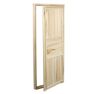 Дверь для бани и сауны «Эконом», 160×70 см, деревянная, «Добропаровъ»