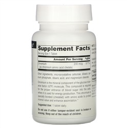 Source Naturals, хром, 200 мкг, 250 таблеток