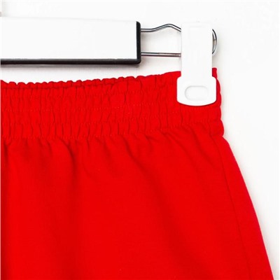 Костюм женский (толстовка, шорты) MIST, размер 48-50, красный