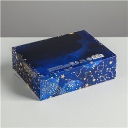 Коробка подарочная новогодняя складная «С Новым годом», 16.5×12×5 см