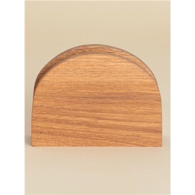 Салфетница деревянная SL Home, 12×9 см, дуб