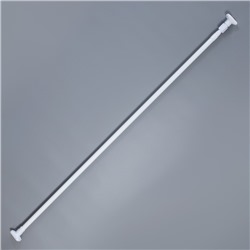 Карниз для ванной Доляна, телескопический, 140–260 см, усиленный, белый
