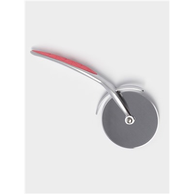 Нож для пиццы и теста Доляна Redline, d=6.5 см, нержавеющая сталь, красный