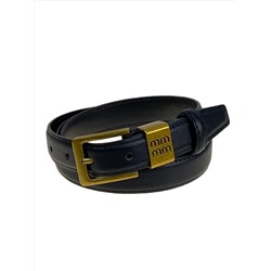 Ремень женский из искусственной кожи, цвет черный