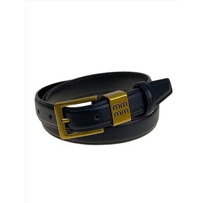 Ремень женский из искусственной кожи, цвет черный