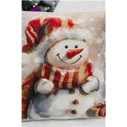 Наволочка декоративная новогодняя 2 шт 3D эффект велюр НАТАЛИ, 1221260