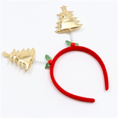 Ободок новогодний карнавальный «Ёлочки»