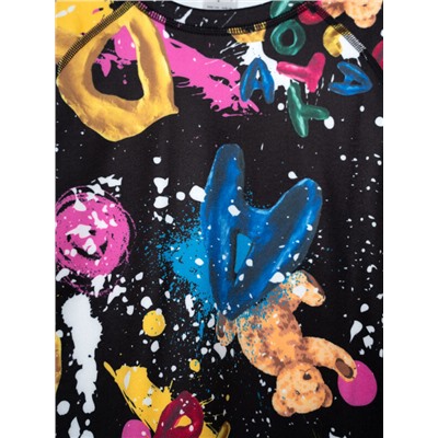 Термокомплект трикот. для девочек: фуфайка (футболка) с длин. рук, брюки