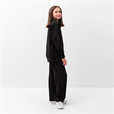 Костюм для девочки (кардиган, брюки) MINAKU, чёрный, рост 104 см