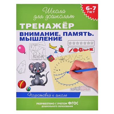 Тренажер. Внимание. Память. Мышление 6-7 лет.