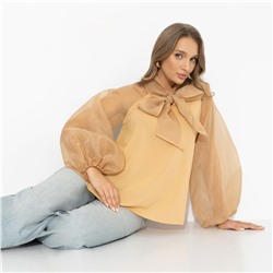 Блуза комбинированная с органзой, Больше, чем образ