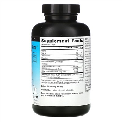 Source Naturals, Arctic Pure, омега-3 рыбий жир, повышенная эффективность, 850 мг, 120 мягких таблеток