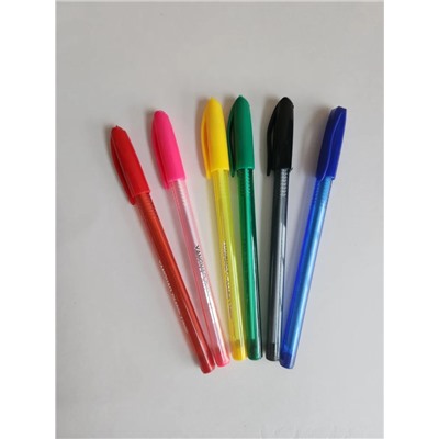 Ручки шариковые 6 цветов 60956
