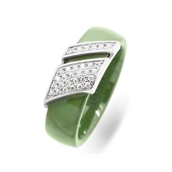 Кольцо из серебра керамика, МКВ14-1з