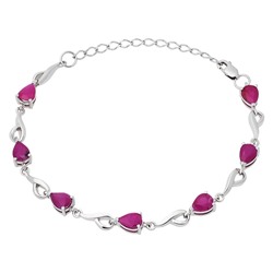 Браслет, рубин корунд, Ю-41007GR7/5 р
