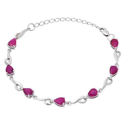 Браслет, рубин корунд, Ю-41007GR7/5 р