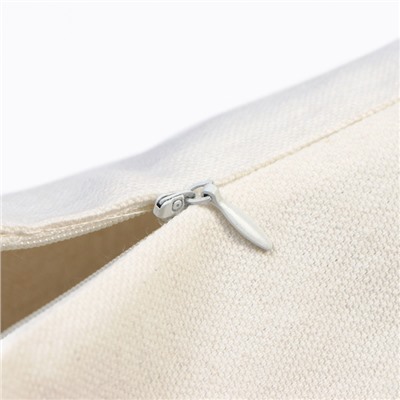 Наволочка декоративная «Этель» Бохо, 45×45 см, цвет молочный, 100% хлопок