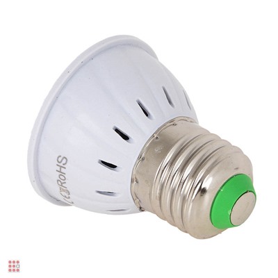 Лампочка для растений, 5x5.4см, 80LED (52R+28B), Е27, 3.6Вт, PC
