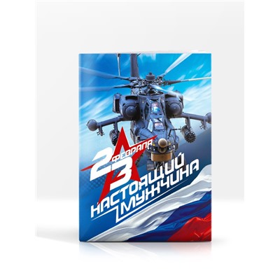 Подарочный набор, ежедневник А5, магнитные закладки и ручка «23 февраля»