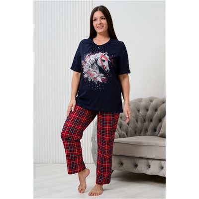 Костюм 9091 (Красно-синяя клетка _ло)