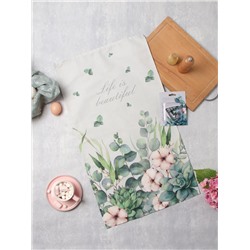 Набор Eucalyptus: полотенце 40×73 см, саржа 190 г/м², формочки для печенья