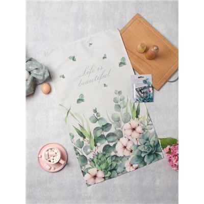 Набор Eucalyptus: полотенце 40×73 см, саржа 190 г/м², формочки для печенья