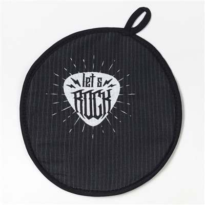 Кухонный набор Rock'n'roll: фартук 60×70 см, прихватка 20×20 см, полотенце 35×60 см