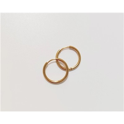 Серьги-кольца из стали