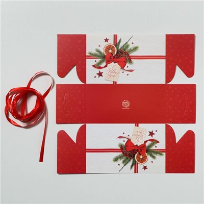 Коробка для капкейка «С Новым годом!», 16×8×10 см