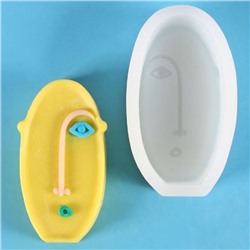 Молд силиконовый «Абстракция - овальное лицо» 11.5×6.6×3.2 см