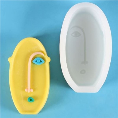 Молд силиконовый «Абстракция - овальное лицо» 11.5×6.6×3.2 см