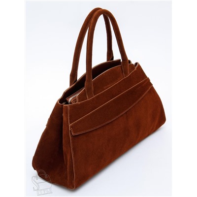 Сумка женская кожаная 3380Q brown Polina&Eiterou