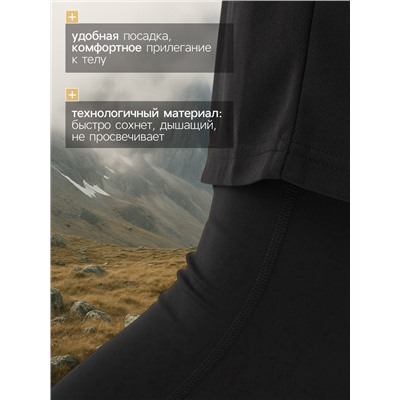 Тайтсы мужские Resport, р. 54, чёрные, базовые