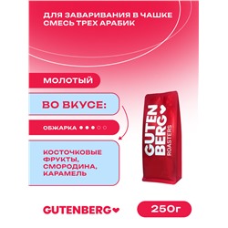 Кофе молотый для заваривания в чашке Смесь трёх арабик, уп. 250 г