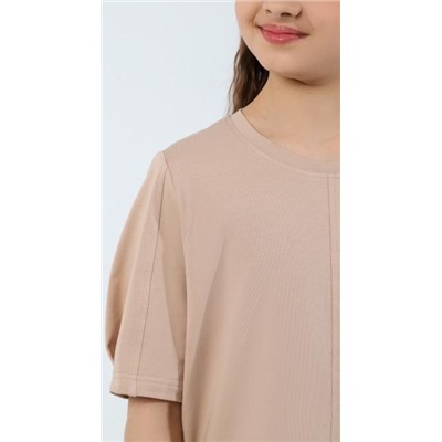 Фуфайка (футболка) для девочки Гретта-4 (Бежевый)