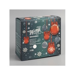 Гирлянда «Занавес» 2×3 м, IP20, прозрачная нить, 720 LED, свечение белое, 8 режимов, 220 В