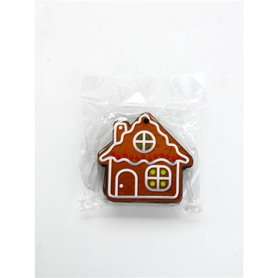 Ёлочная игрушка деревянная «Новый год: домик», набор 10 шт.