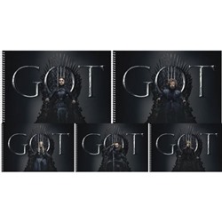 Скетчбук на спирали А4 перфорация на отрыв 100г/кв.м "Игра престолов- (Game of Thrones)" (072769) Хатбер