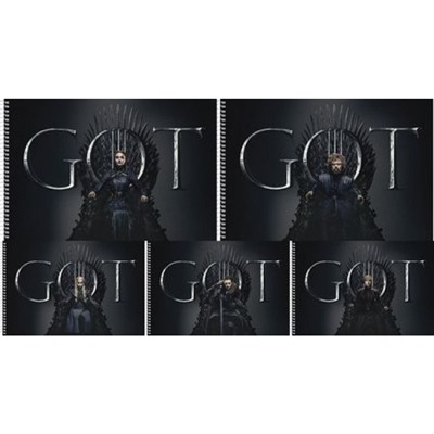 Скетчбук на спирали А4 перфорация на отрыв 100г/кв.м "Игра престолов- (Game of Thrones)" (072769) Хатбер
