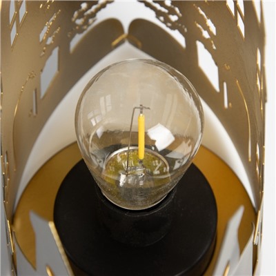 Фигурка светящаяся RISALUX «Вечерний город», LED-ночник, 3×ААА, чёрный, 10.8×19.5×20 см