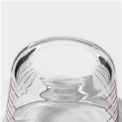 Кувшин мерный Доляна «Классика», 500 мл, 18×13×9 см, жаропрочное стекло, прозрачный