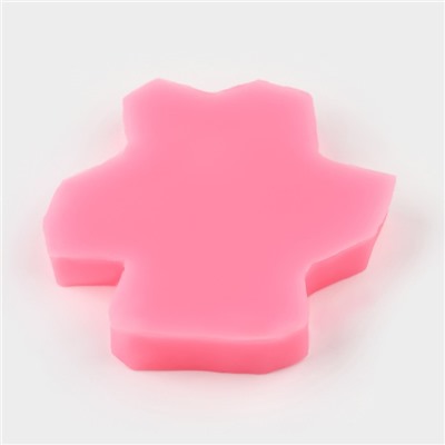 Молд для заливки Доляна «Крестики», силикон, 7×7×0.9 см, розовый