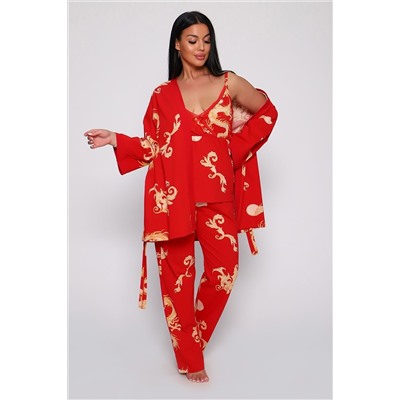 Пеньюар с брюками тройка Драконы 929 НАТАЛИ, 1229230