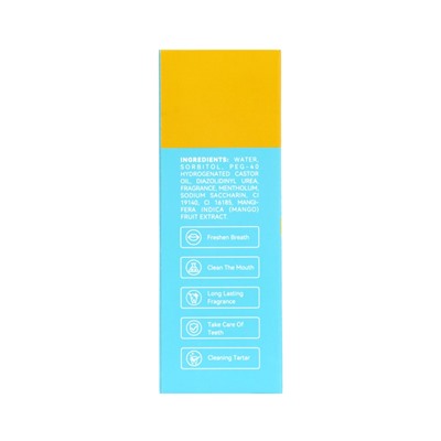 Ополаскиватель для полости рта в стиках со вкусом манго, 20 шт. по 10 мл