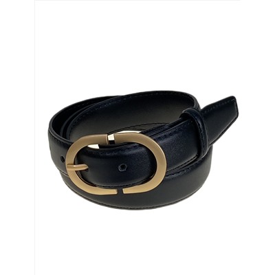 Ремень женский из искусственной кожи , цвет черный